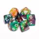 Tranparent Blend Colorful Wind Rainbow Polyhedral Dice Set (7)