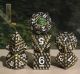 Metal: Polyhedral Bronze Dragon Eye Dice Set (7)